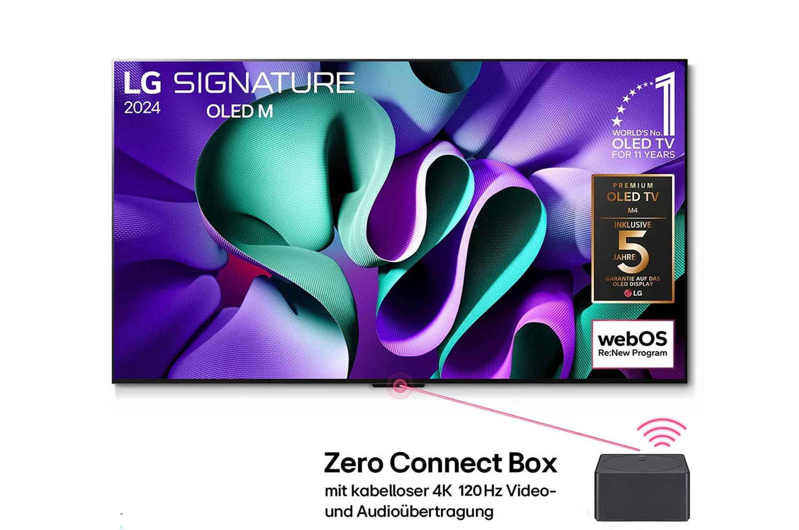 LG SIGNATURE OLED M4 97 Zoll Kabelloser 4K OLED-TV