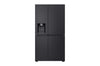 LG Side-by-Side Kühlschrank GSLE91EVAB: InstaView, Craft Ice, 623L, Black Steel