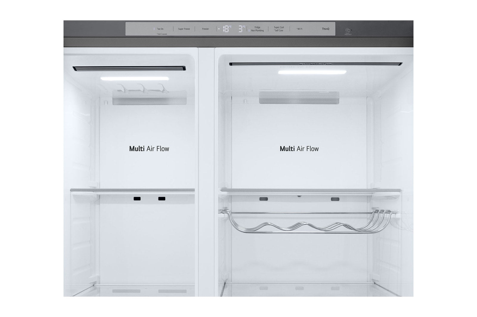 LG Side-by-Side Kühlschrank Prime Silver: 625L, Eis-, Crushed Ice- & Wasserspender
