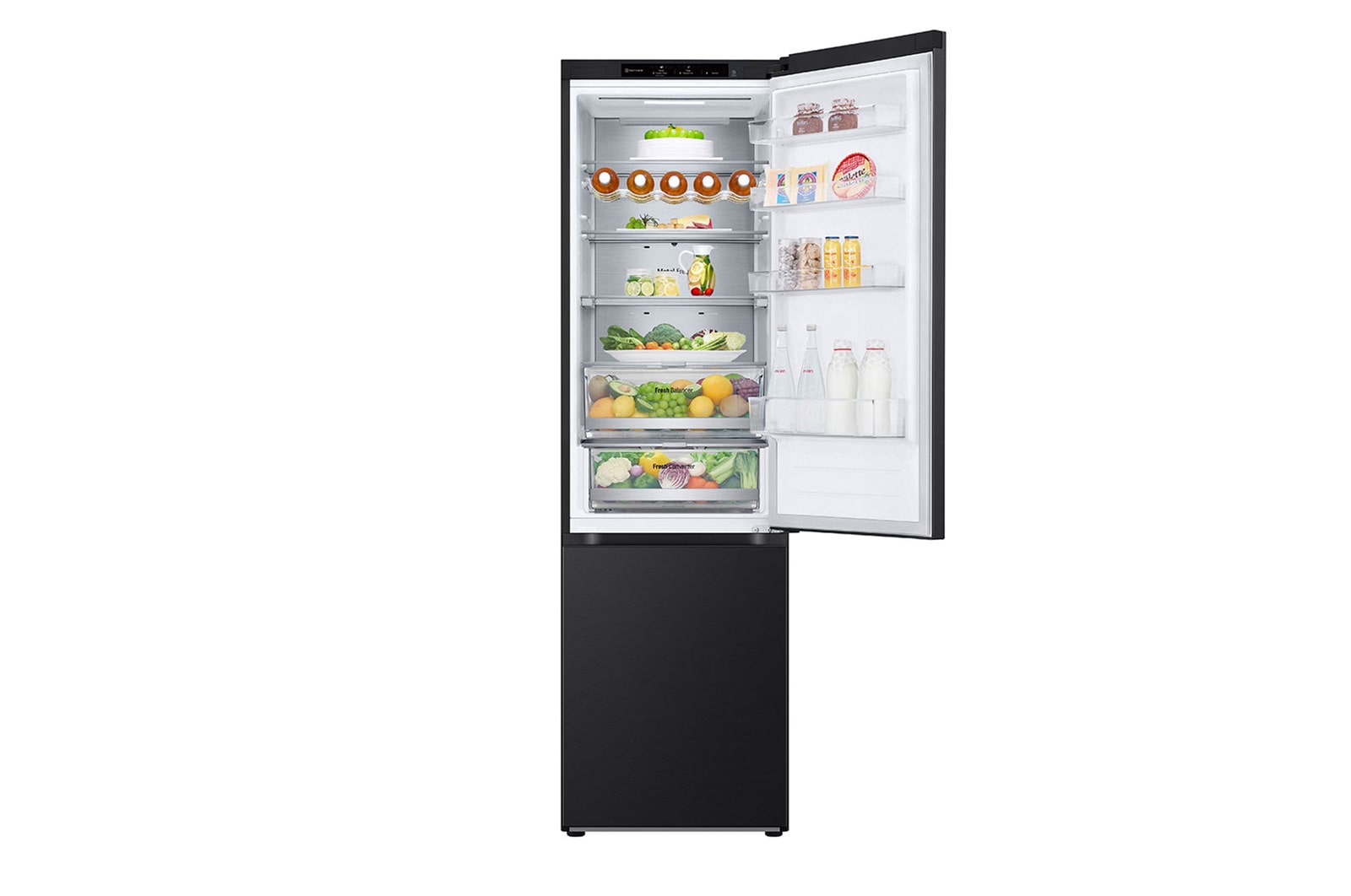 LG Kühl-Gefrierkombination, 387L, 203cm Hoch, Smart Inverter Kompressor, Energieeffizienz B