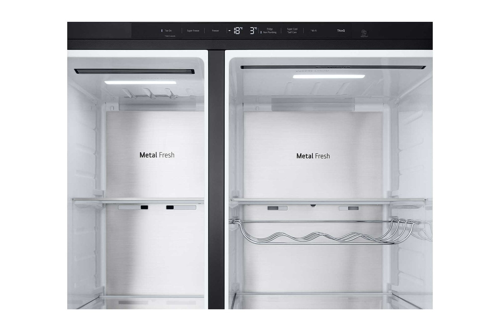 LG Side-by-Side Kühlschrank GSLE91EVAB: InstaView, Craft Ice, 623L, Black Steel