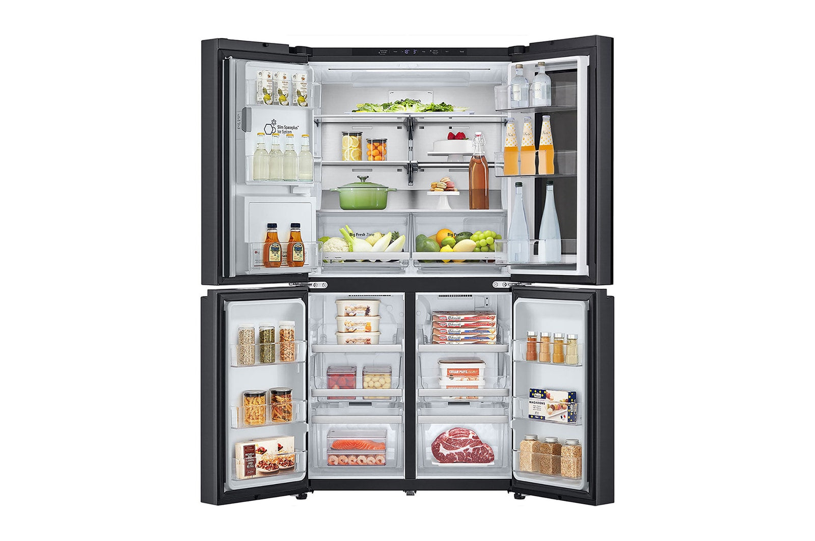 LG Multi-Door InstaView® Kühlschrank 638L, Eis-, Wasser- & Crushed-Ice-Spender