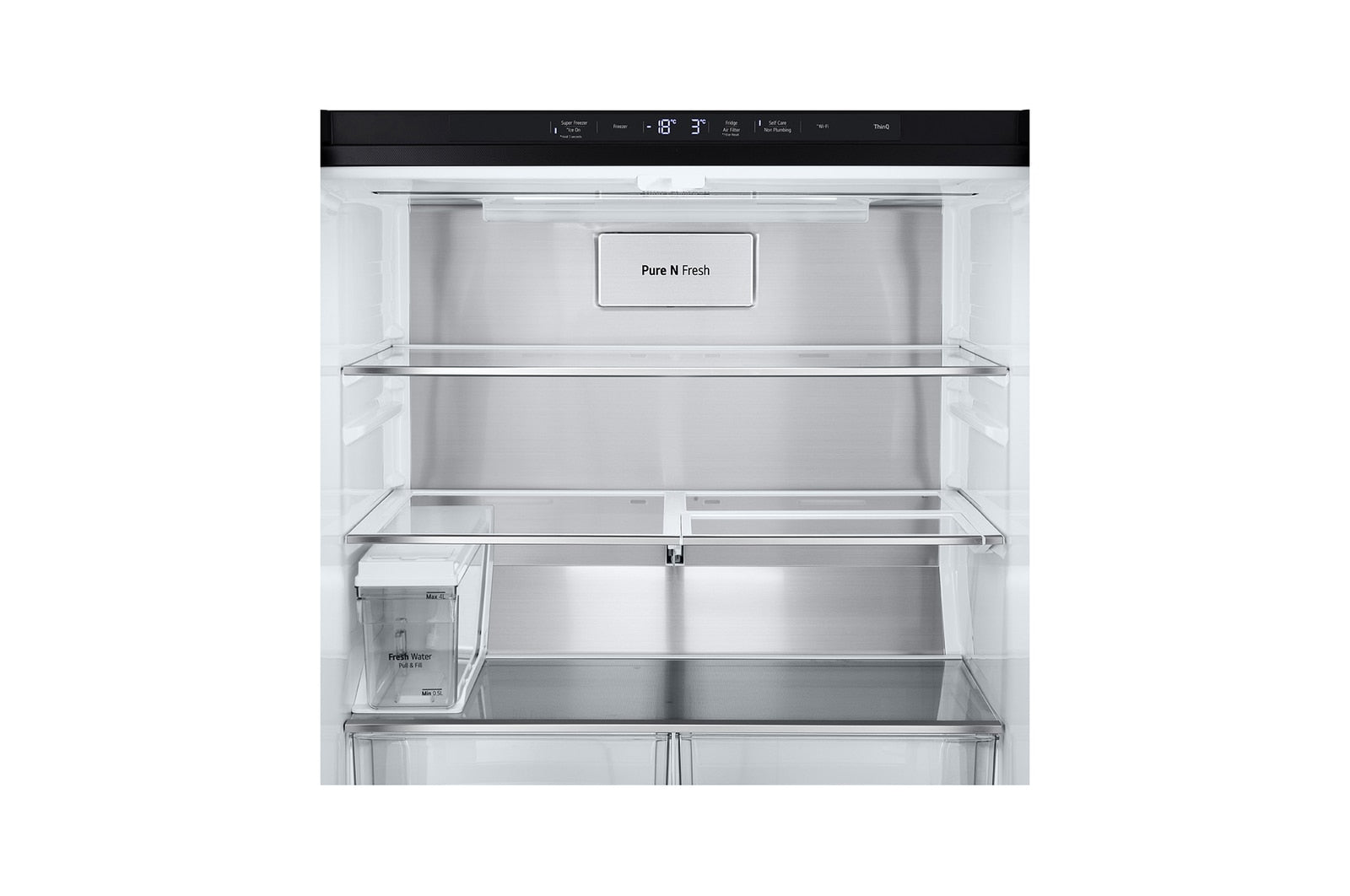 LG Slim Multi-Door Kühlschrank InstaView Eiswürfelspender, 508L Kapazität, UVnano, No Frost Technologie