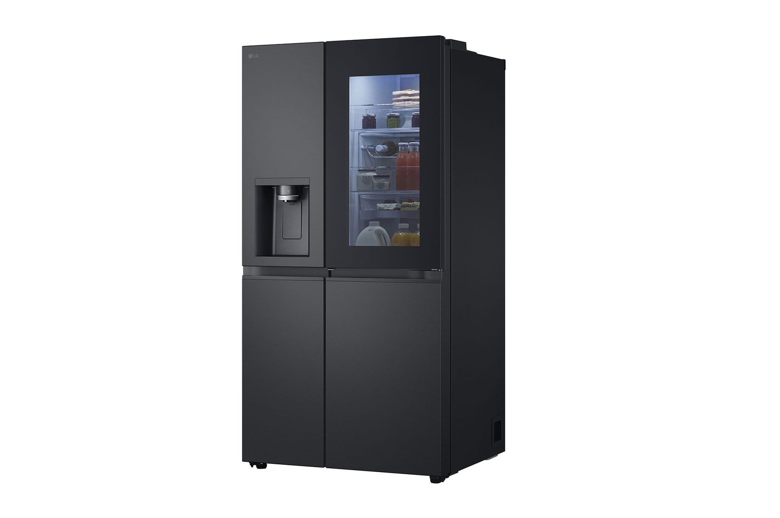LG InstaView Side-by-Side Kühlschrank: 628L, 179cm, Eis & Wasserspender, Smart