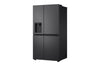 LG Side-by-Side Kühlschrank: 638L, Eis-, Crushed Ice- & Wasserspender, Mattschwarz
