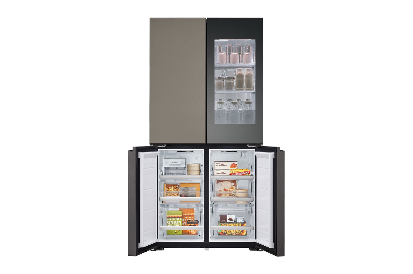 LG MoodUP InstaView Multi-Door Kühlschrank: Farbwechsel, Lautsprecher, No Frost, Smart