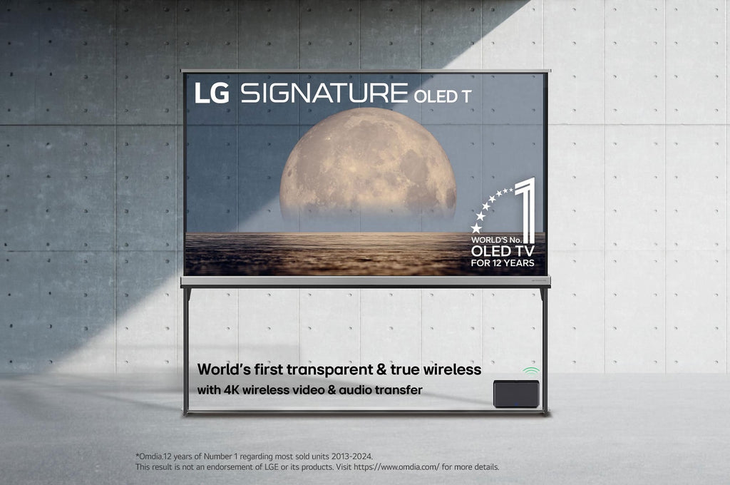 LG SIGNATURE OLED T 77 Zoll Transparenter 4K OLED Smart TV Kabellos Design