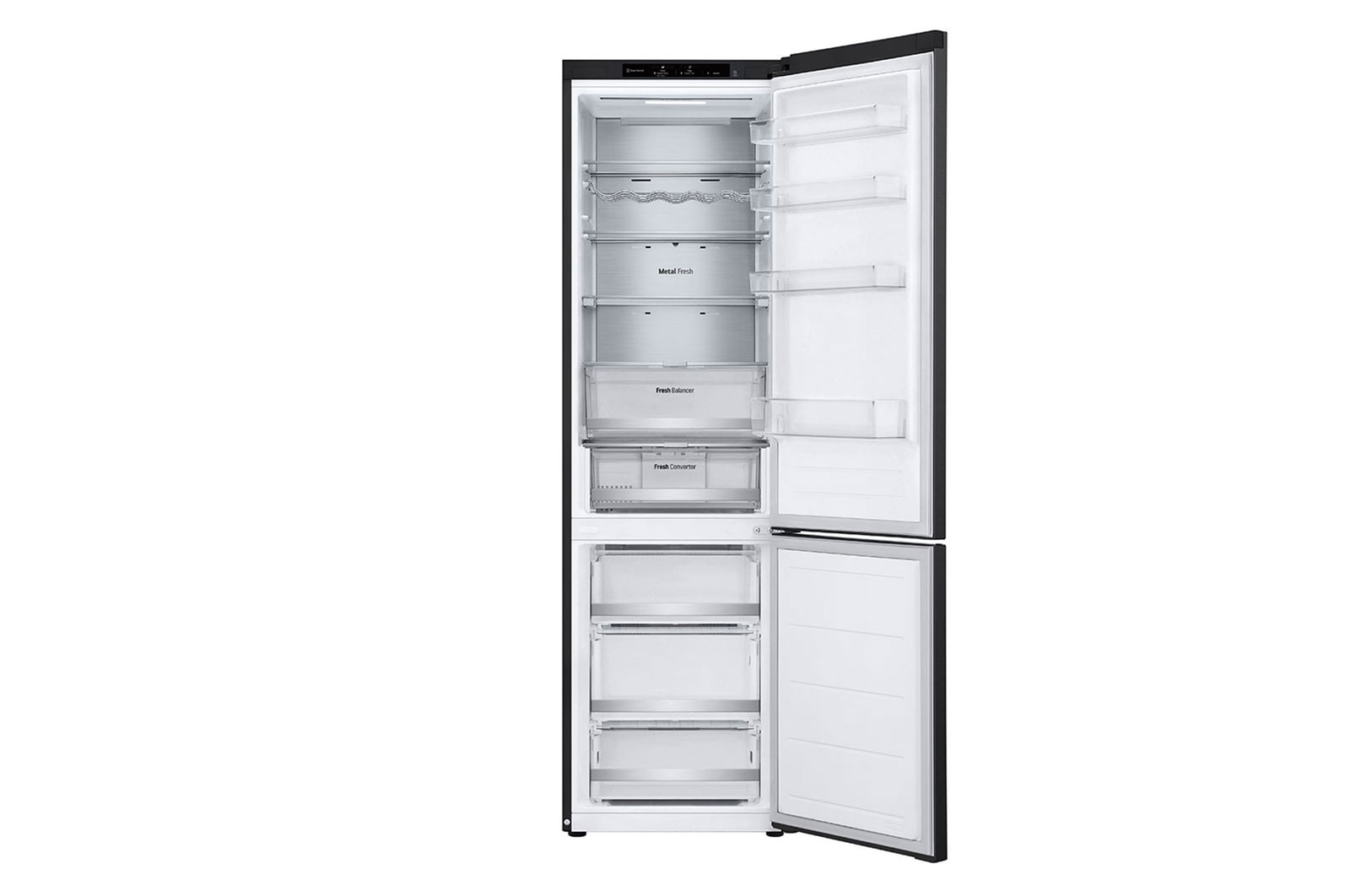 LG Kühl-Gefrierkombination, 387L, 203cm Hoch, Smart Inverter Kompressor, Energieeffizienz B