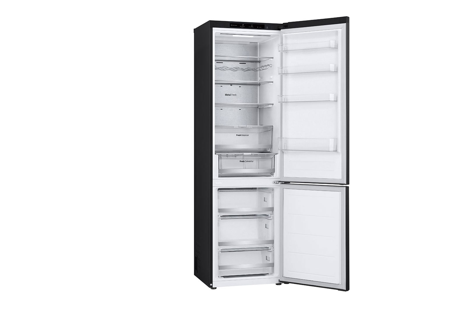 LG Kühl-Gefrierkombination, 387L, 203cm Hoch, Smart Inverter Kompressor, Energieeffizienz B