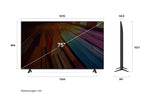 Lade das Bild in den Galerie-Viewer, LG 75 Zoll 4K UHD Smart TV UT80 α5 Gen7
