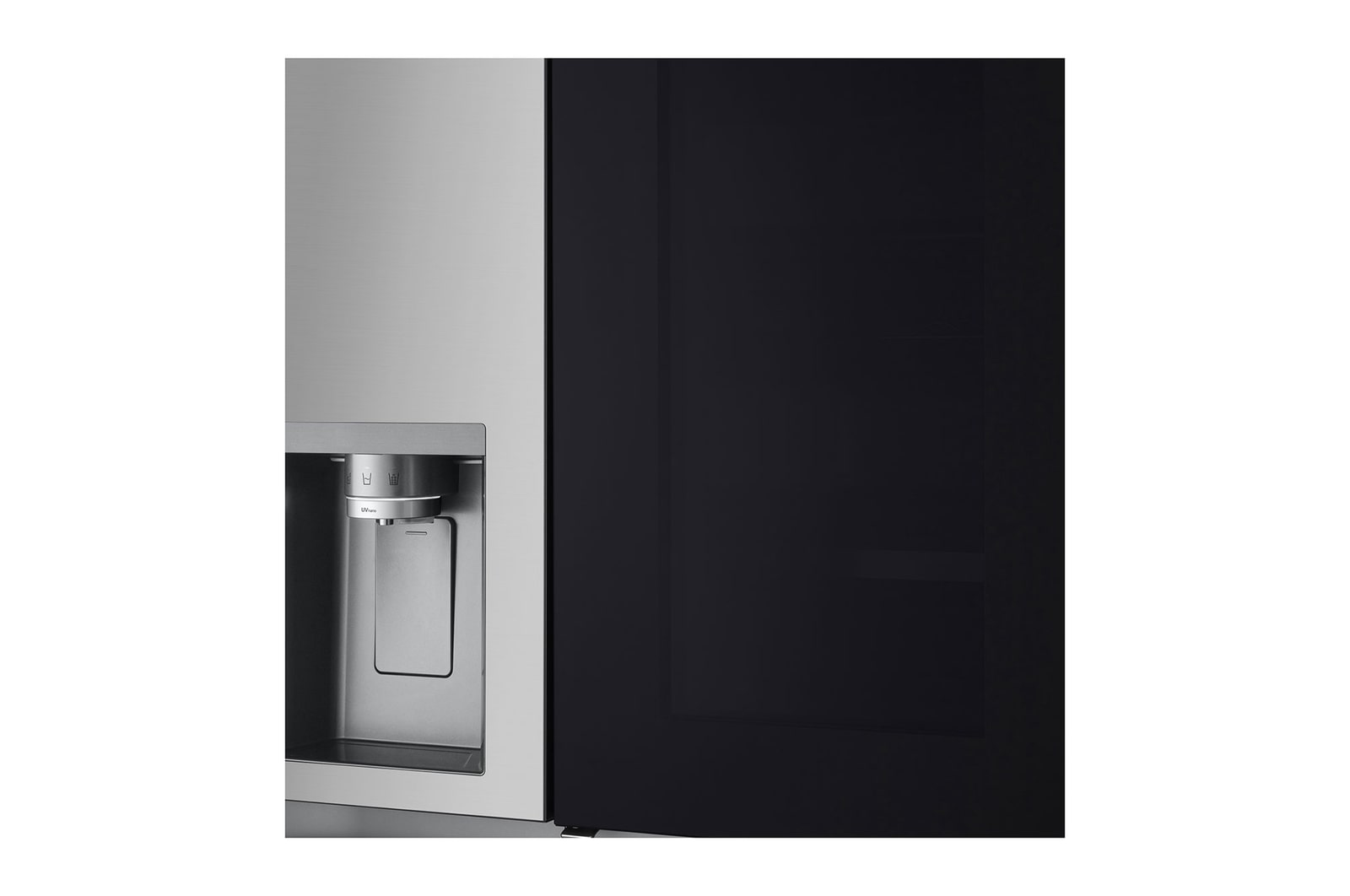 LG InstaView Side-by-Side Kühlschrank mit Eisspender, 628L, Smart Inverter Kompressor