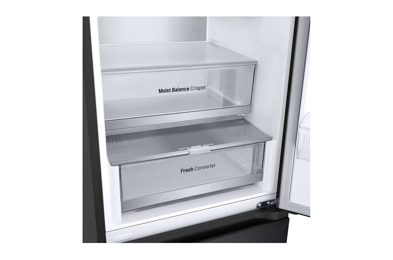 LG GBV5250CEP Kühl-Gefrierkombination: 387L, Smart Inverter, NoFrost, Elegantes Schwarz