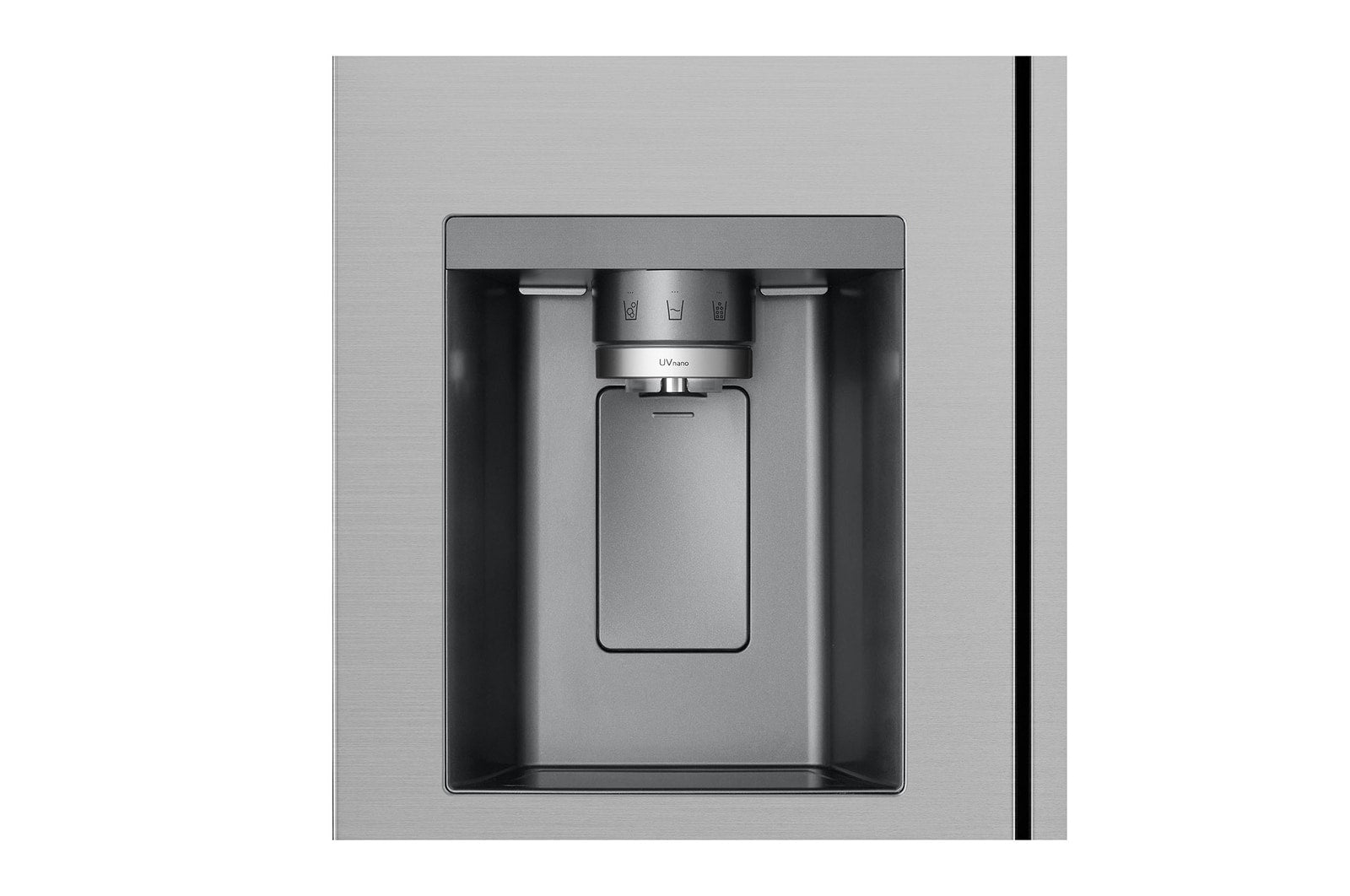LG Side-by-Side Kühlschrank Prime Silver: 625L, Eis-, Crushed Ice- & Wasserspender