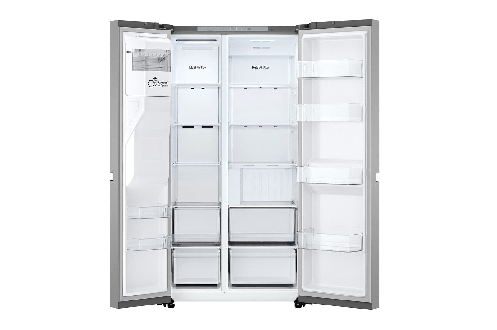 LG GSLC40PYPE Side-by-Side Kühlschrank: 638L Kapazität, Eis- & Wasserspender, Smart Inverter Kompressor