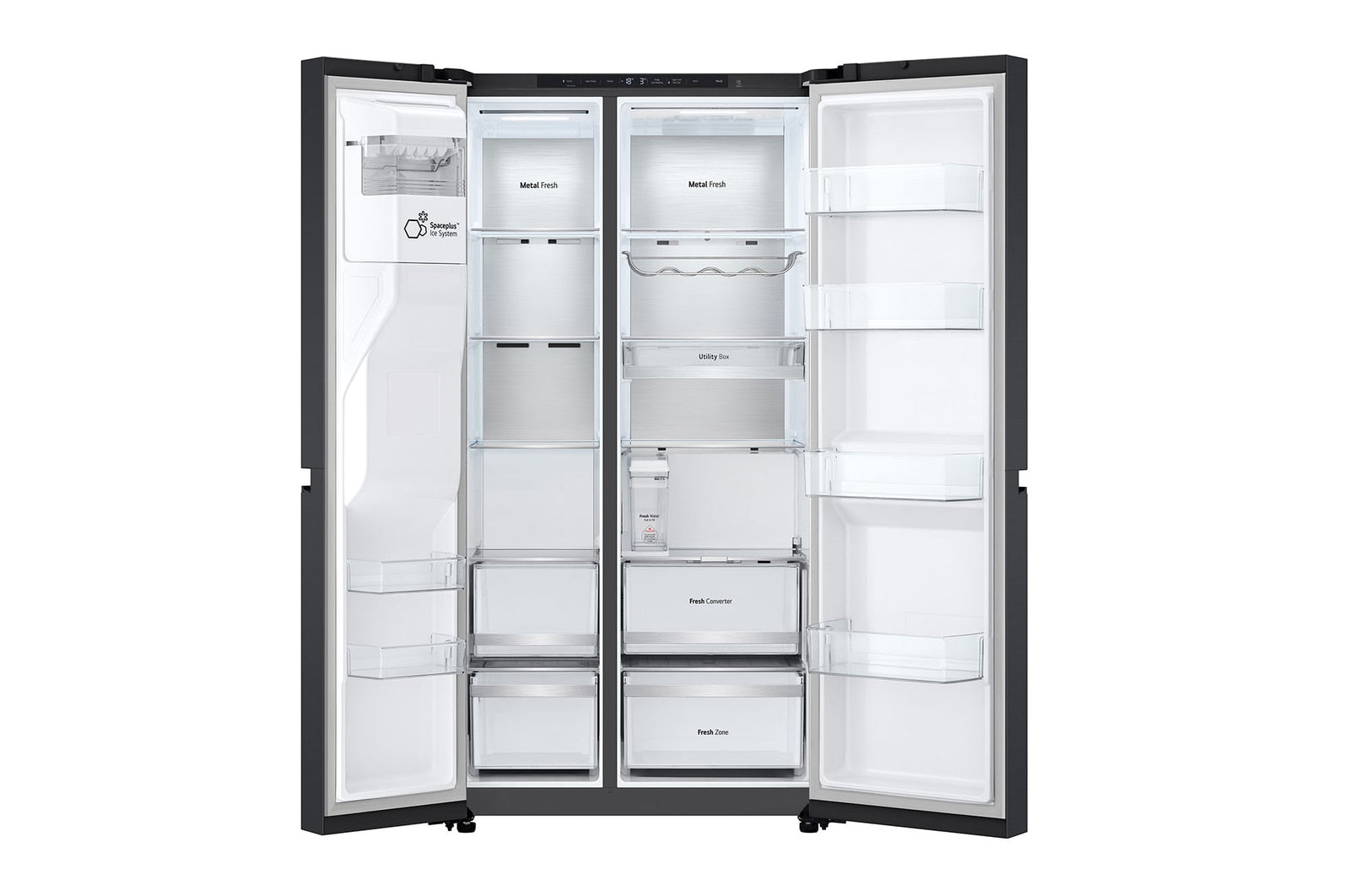 LG GSLE91EVAC Side-by-Side Kühlschrank 628L mit Eis- & Wasserspender