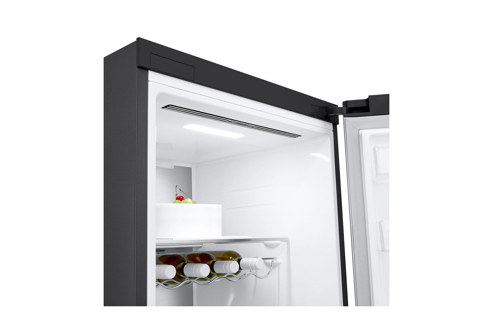 LG Freistehender Kühlschrank Schwarz: Effizient, Geräumig, Leise mit Inverter Linear Compressor