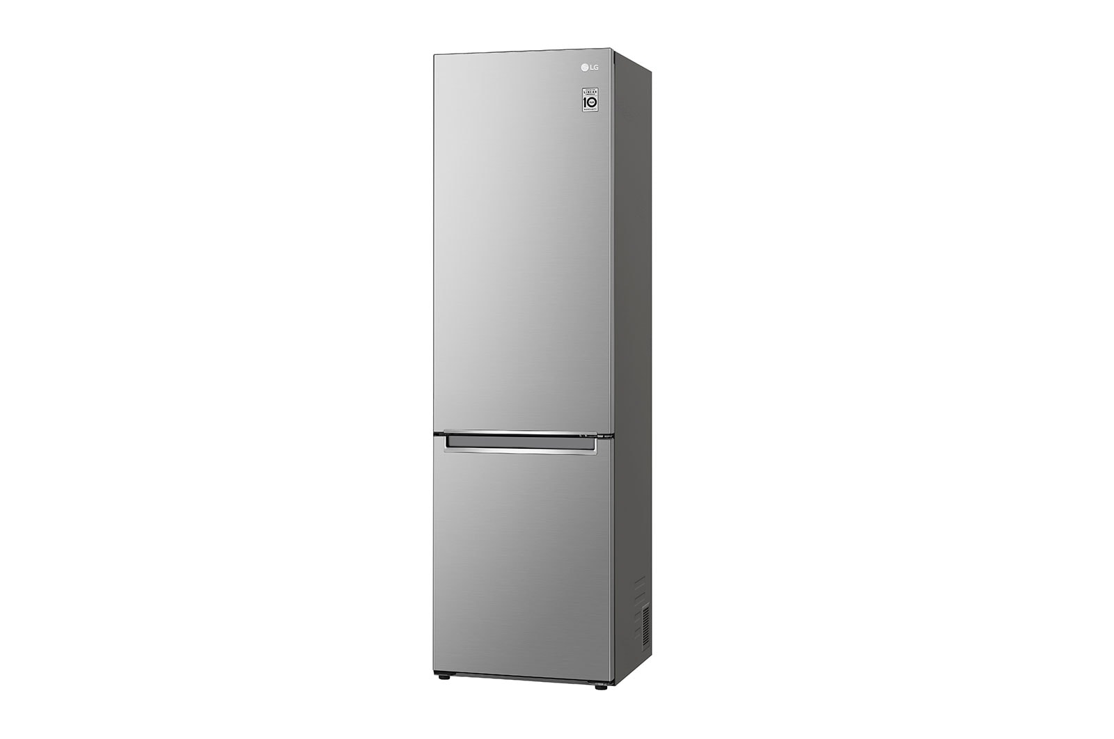 LG Kühl-Gefrierkombination Smart Inverter Kompressor, 384L, Energieeffizienz B, Silber