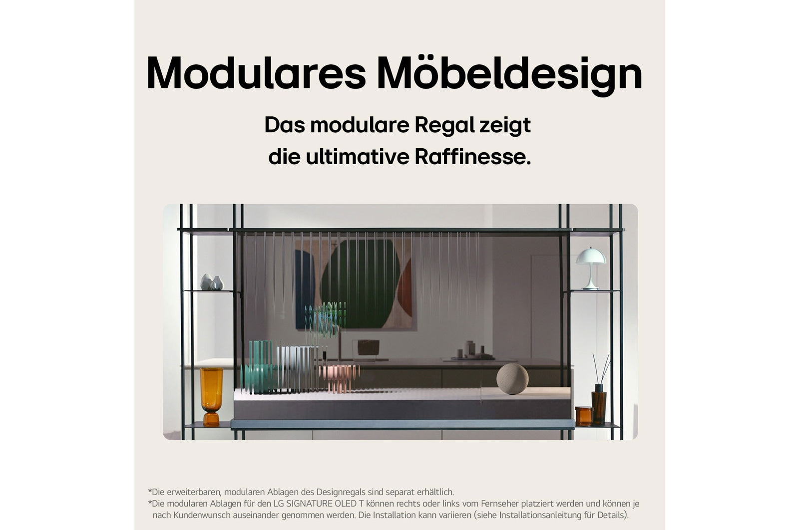 LG SIGNATURE OLED T 77 Zoll Transparenter 4K OLED TV mit Zero Connect Box