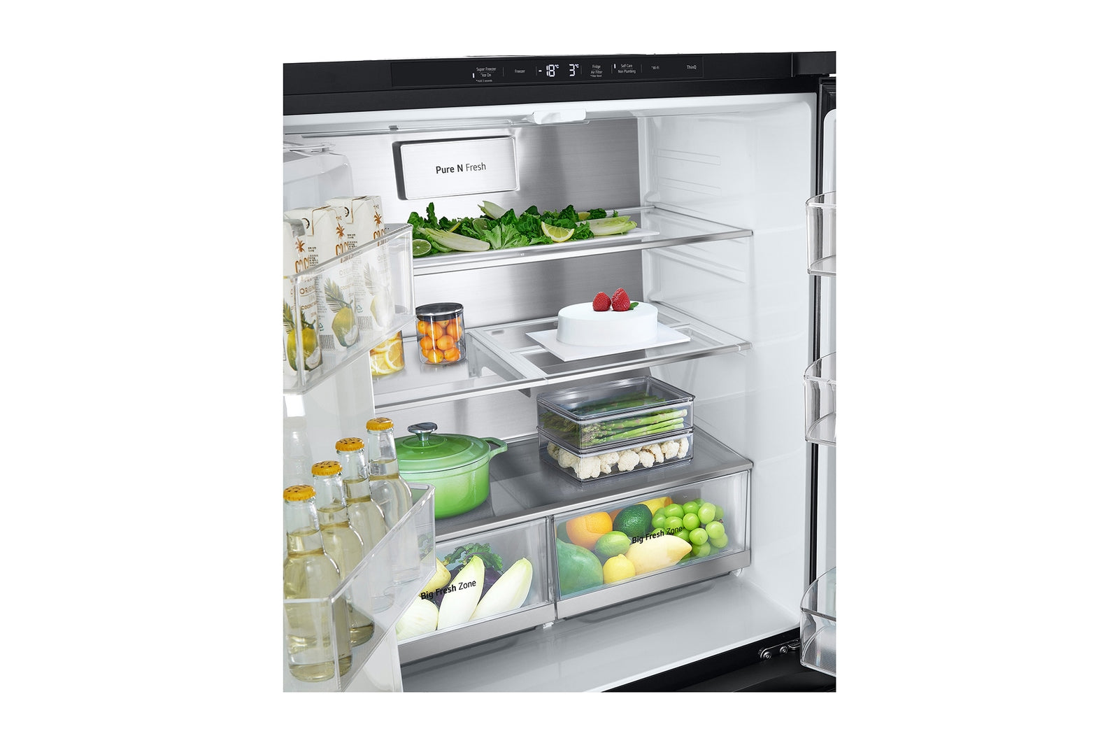 LG Slim Multi-Door Kühlschrank InstaView Eiswürfelspender, 508L Kapazität, UVnano, No Frost Technologie