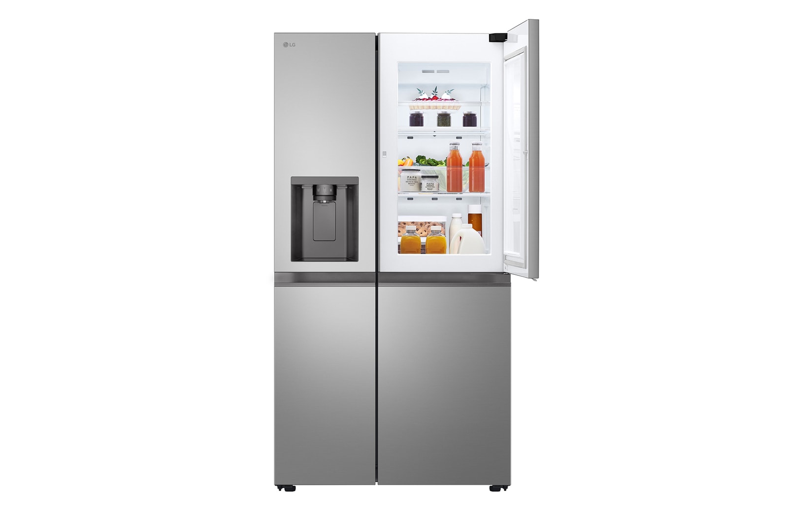 LG Side-by-Side Kühlschrank mit Eis-, Crushed Ice- und Wasserspender