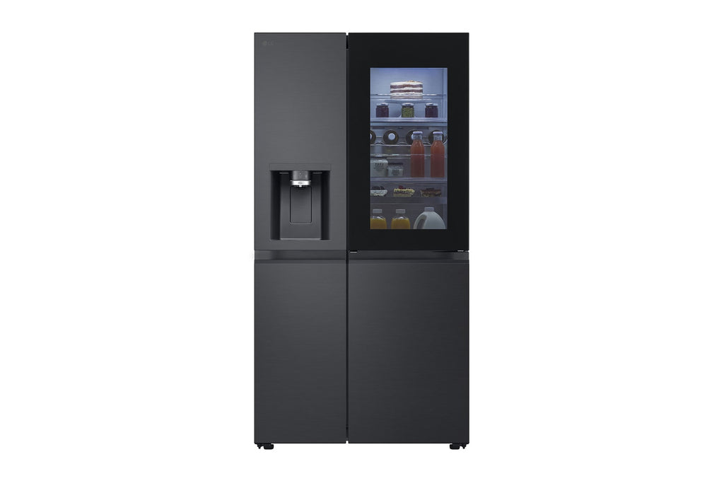 LG InstaView Side-by-Side Kühlschrank: 628L, 179cm, Eis & Wasserspender, Smart