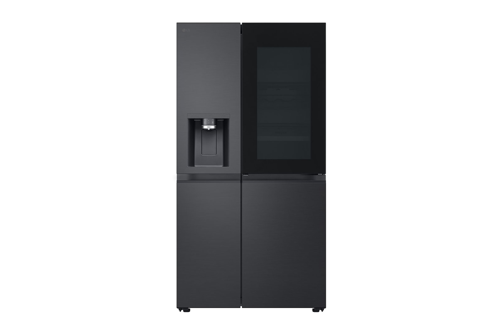 LG InstaView Side-by-Side Kühlschrank: 628L, 179cm, Eis & Wasserspender, Smart