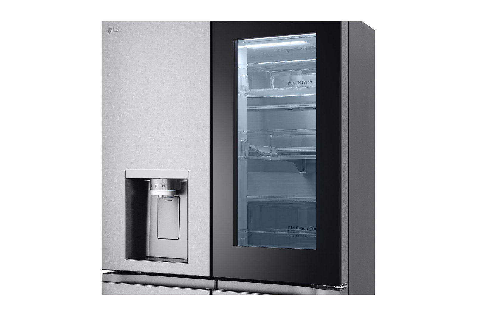 LG SLIM FIT Multi-Door Kühlschrank InstaView Eis- Wasserspender 508L Kapazität