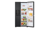 Lade das Bild in den Galerie-Viewer, LG GSLC41EPPE Side-by-Side Kühlschrank Schwarz – 641L, Eis-/Wasser-Spender

