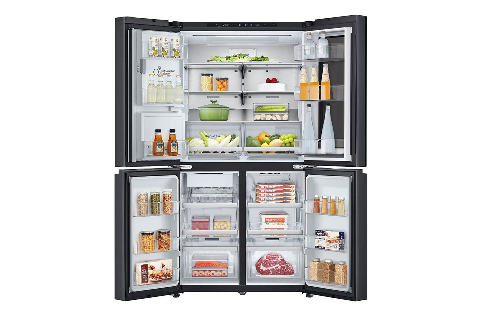 LG GMG960EVEE Multi-Door Kühlschrank: InstaView, Craft Ice, UVnano, ThinQ
