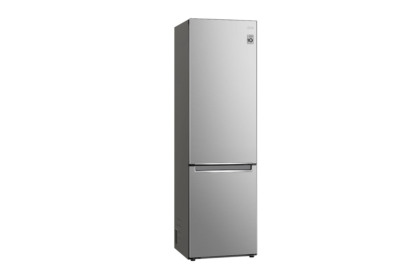 LG Kühl-Gefrierkombination Smart Inverter Kompressor, 384L, Energieeffizienz B, Silber