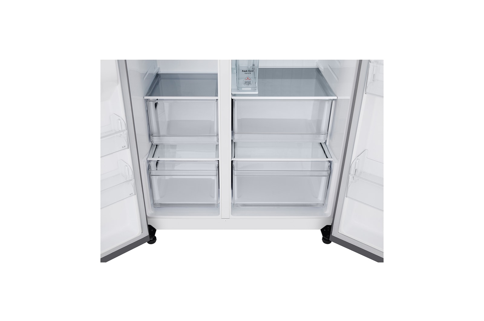 LG Side-by-Side Kühlschrank mit Eis-, Crushed Ice- und Wasserspender
