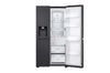 LG Side-by-Side Kühlschrank GSLE91EVAB: InstaView, Craft Ice, 623L, Black Steel