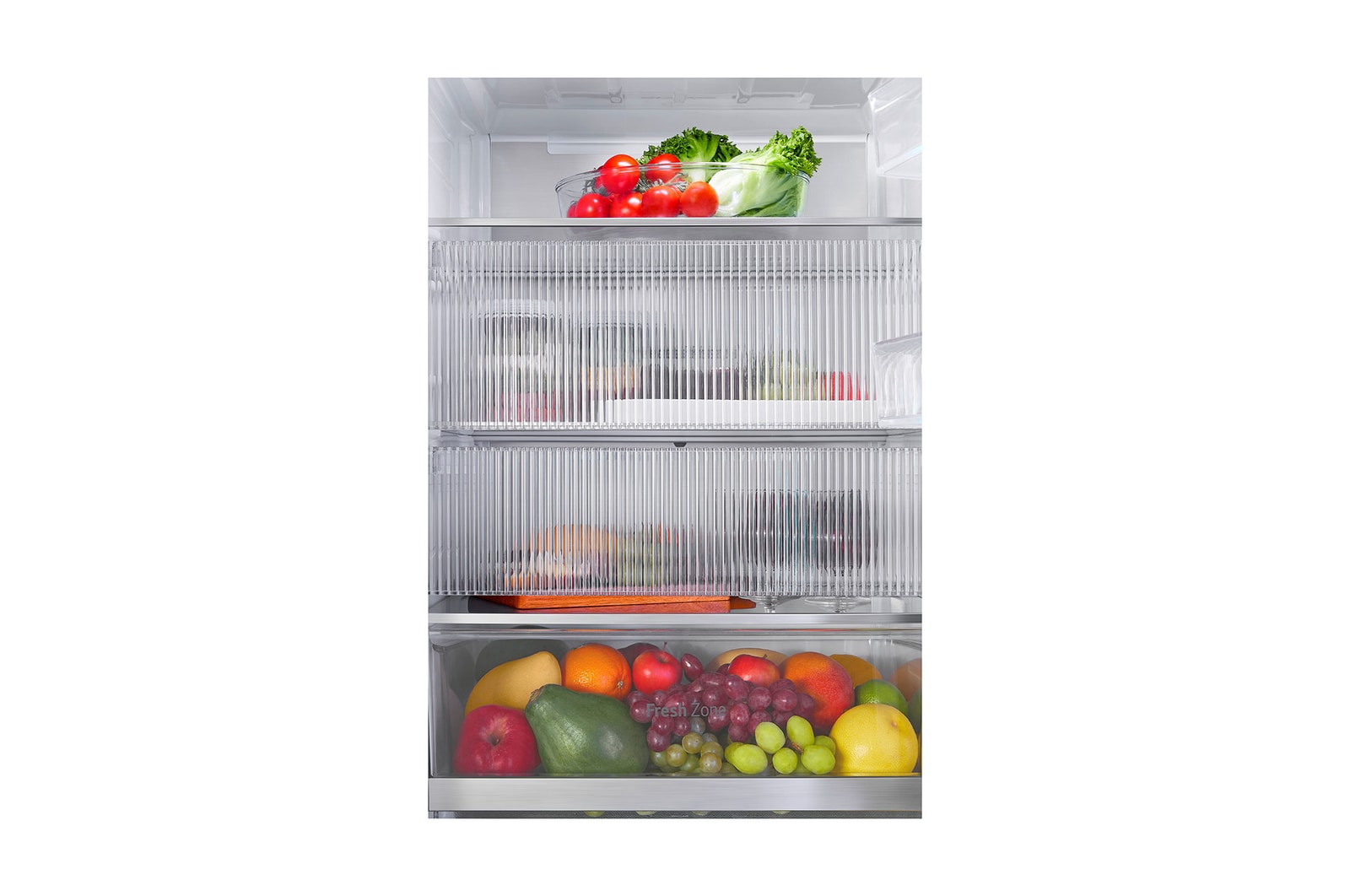 LG InstaView Kühl-Gefrierkombination: 349L, 186cm hoch, Smart Inverter Kompressor, No Frost