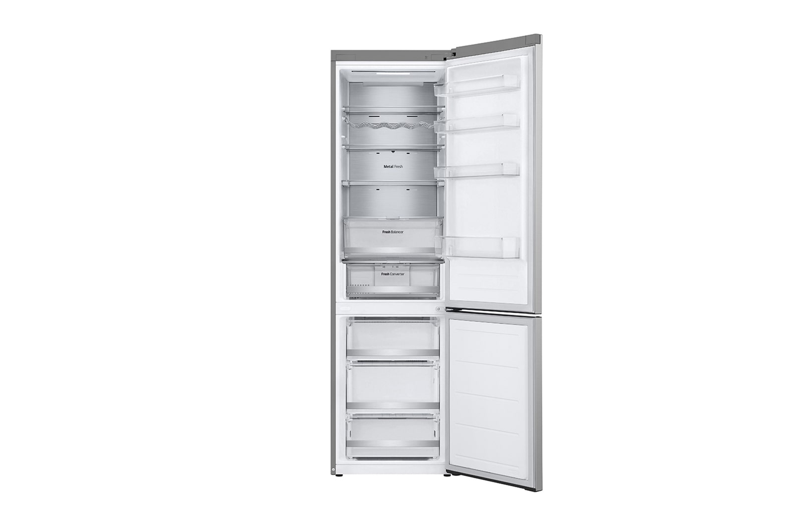 LG Kühl-Gefrierkombination 387L, Smart Inverter Compressor, Total No Frost, Premium Design