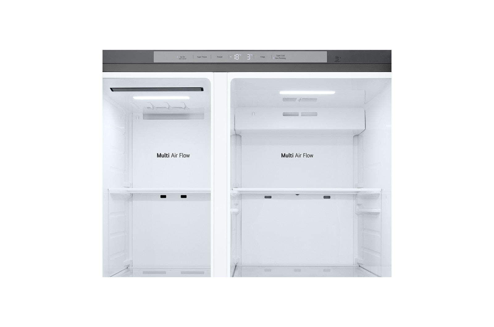 LG Side-by-Side Kühlschrank mit Eis-, Crushed Ice- und Wasserspender