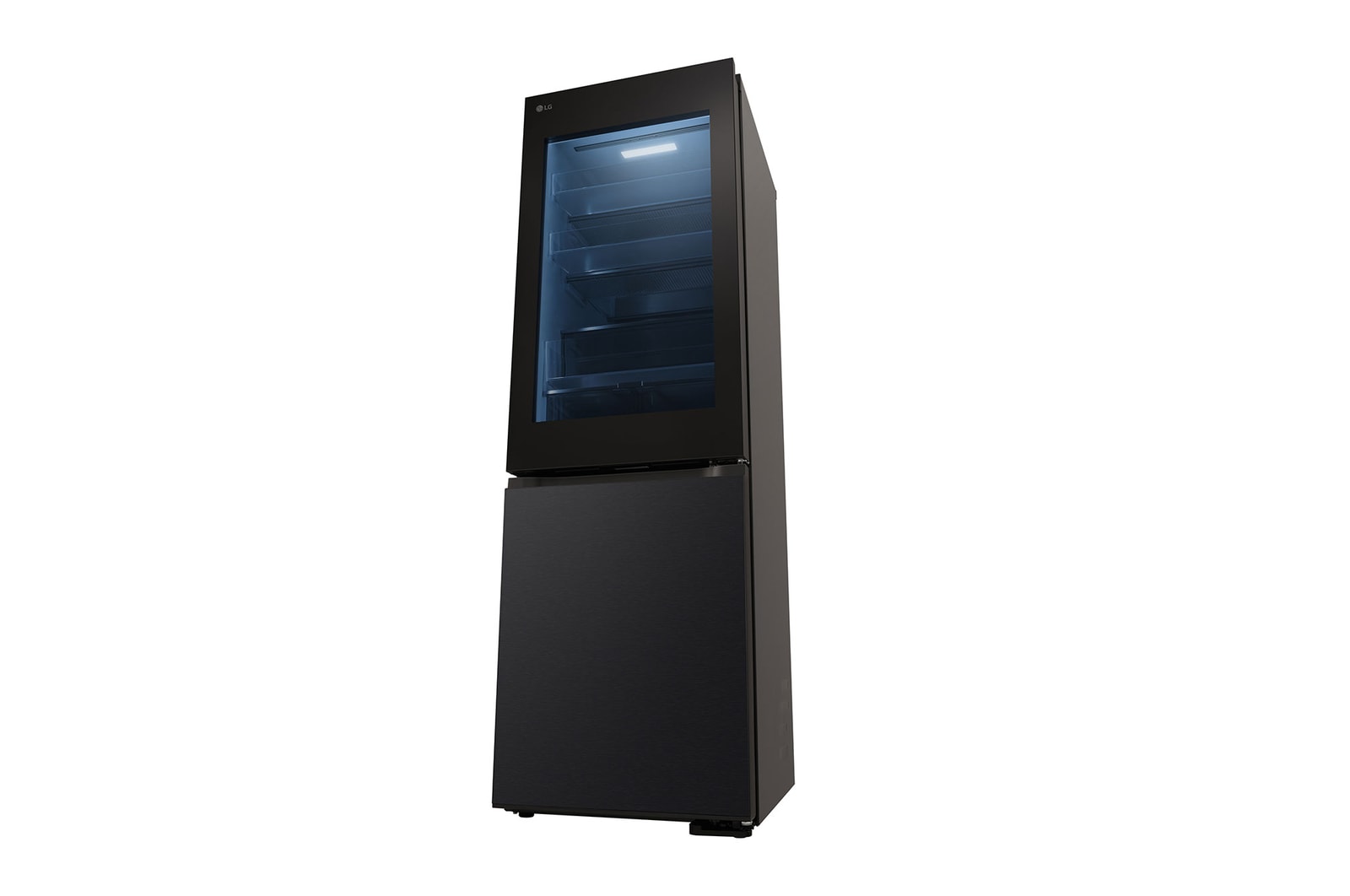 LG InstaView Kühl-Gefrierkombination: 349L, 186cm hoch, Smart Inverter Kompressor, No Frost
