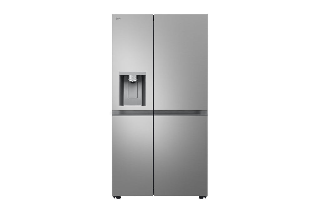 LG Side-by-Side Kühlschrank Prime Silver: 625L, Eis-, Crushed Ice- & Wasserspender