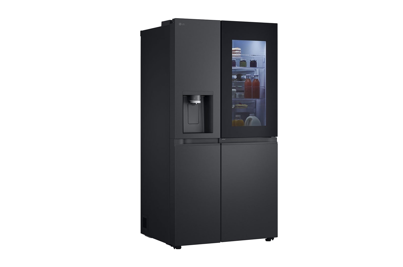 LG InstaView Side-by-Side Kühlschrank: 628L, 179cm, Eis & Wasserspender, Smart