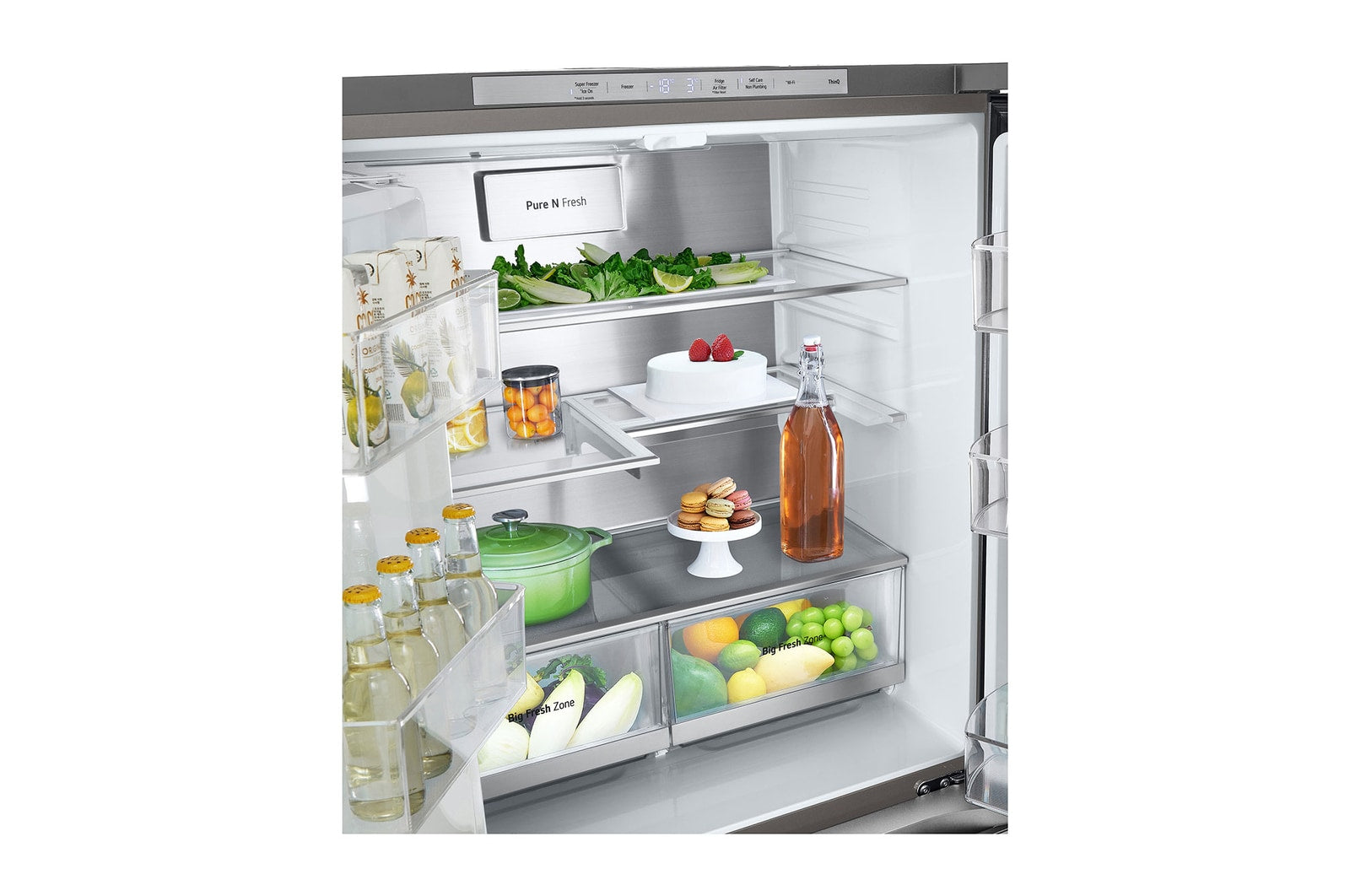 LG SLIM FIT Multi-Door Kühlschrank InstaView Eis- Wasserspender 508L Kapazität