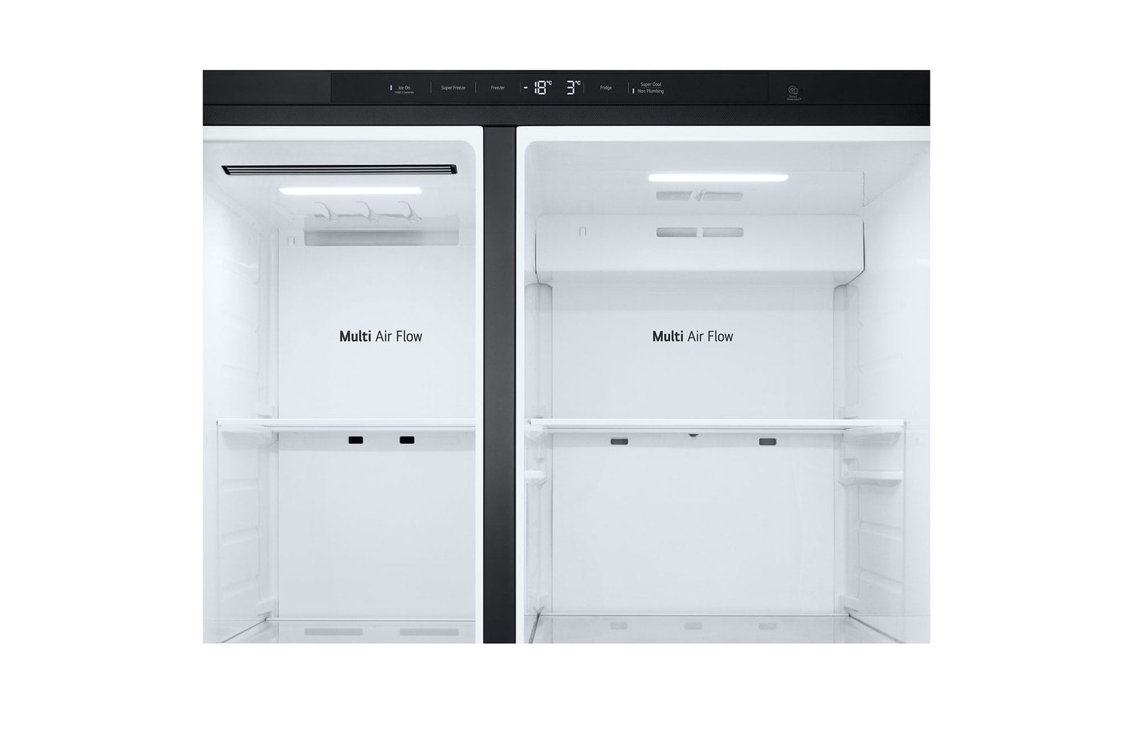 LG GSLC41EPPE Side-by-Side Kühlschrank Schwarz – 641L, Eis-/Wasser-Spender