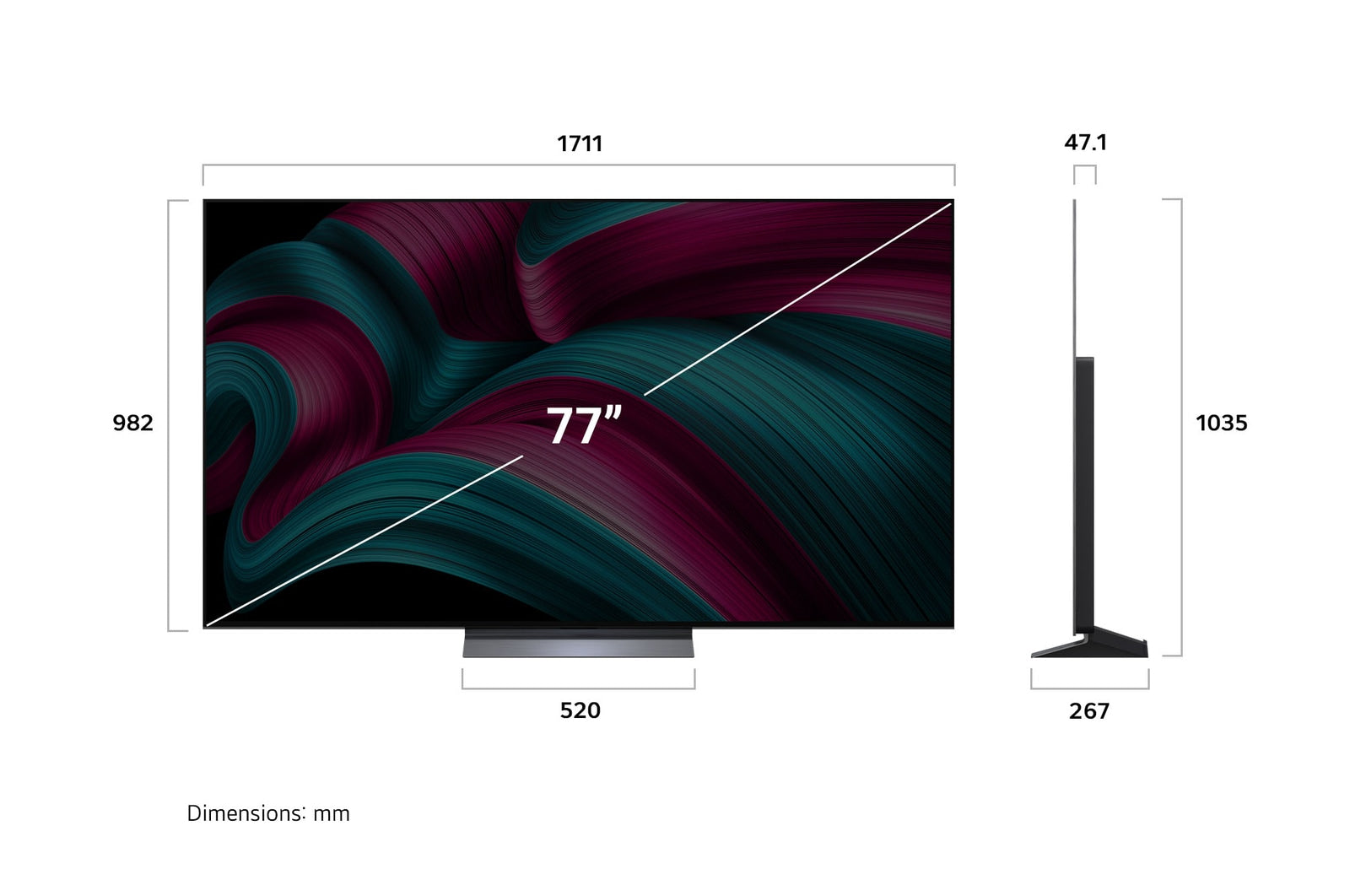 LG OLED evo AI C5 77 Zoll 4K Smart TV