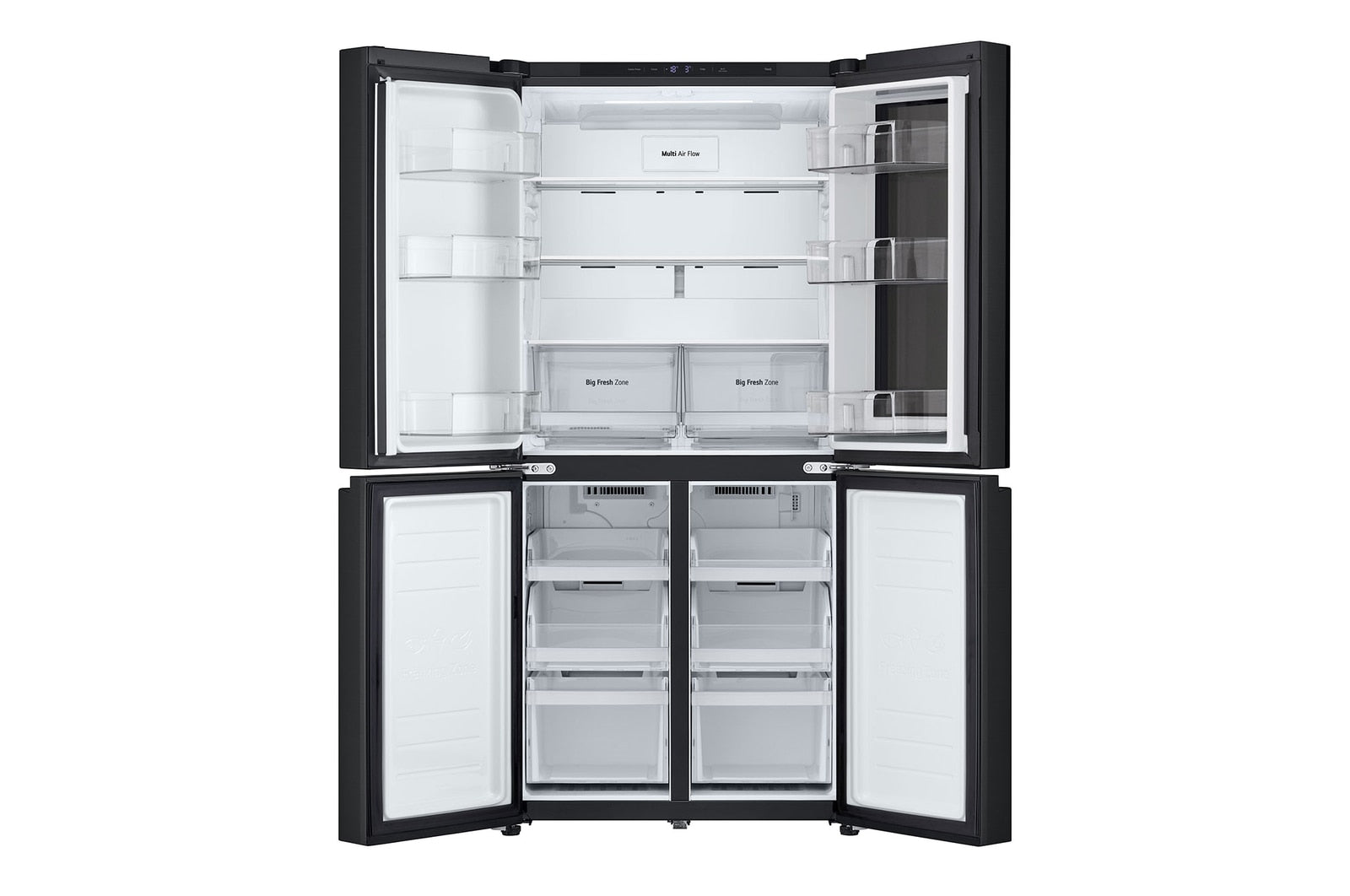 LG Slim Fit Multi-Door Kühlschrank InstaView Total No Frost Inverter Linear Kompressor