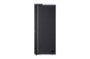 LG Side-by-Side Kühlschrank GSLE91EVAB: InstaView, Craft Ice, 623L, Black Steel