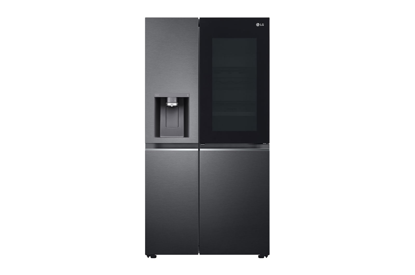 LG Side-by-Side Kühlschrank: InstaView, 628L, Eis-, Wasser-Spender, Smart Inverter