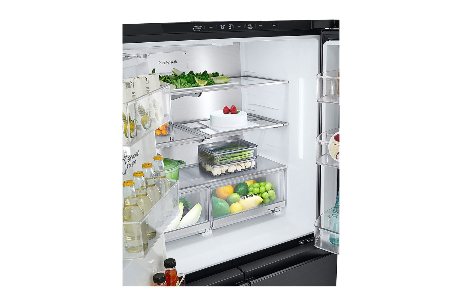 LG Multi-Door InstaView® Kühlschrank 638L, Eis-, Wasser- & Crushed-Ice-Spender