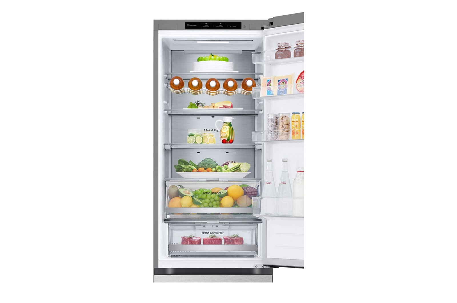 LG Kühl-Gefrierkombination 387L, EEK B, Inverter Linear Kompressor, Total No Frost