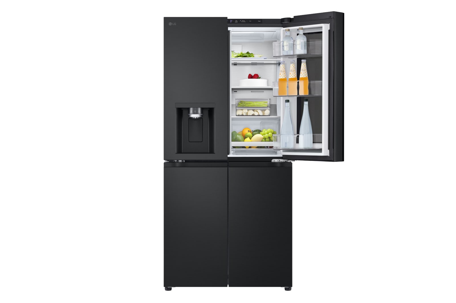 LG SLIM FIT Multi-Door Kühlschrank: InstaView, Eisspender, 508L Kapazität, Effizient