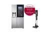 LG InstaView Side-by-Side Kühlschrank & Akku-Staubsauger: Smartes Kühl- und Reinigungs-Set