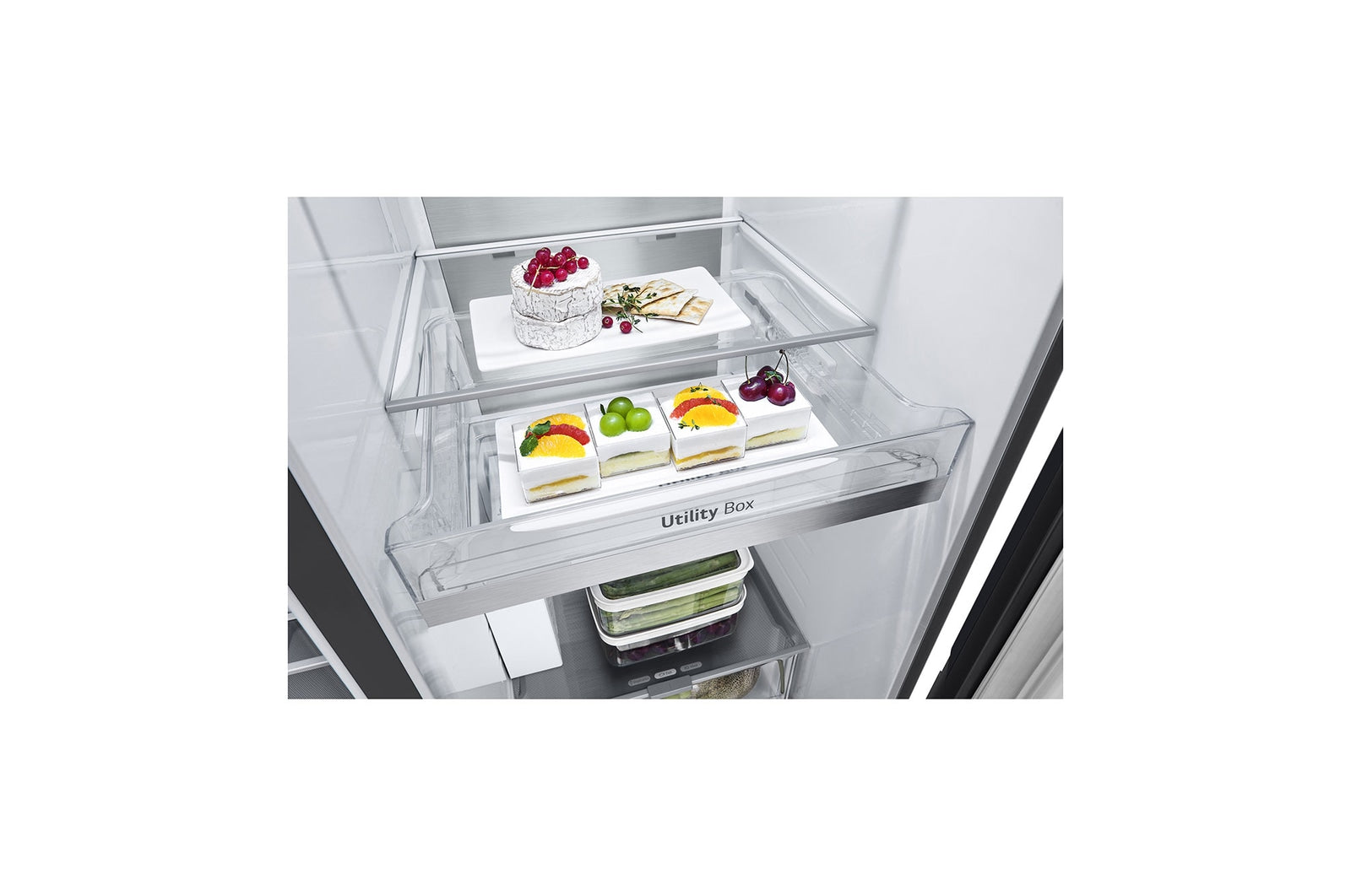 LG InstaView Side-by-Side Kühlschrank: 628L, 179cm, Eis & Wasserspender, Smart