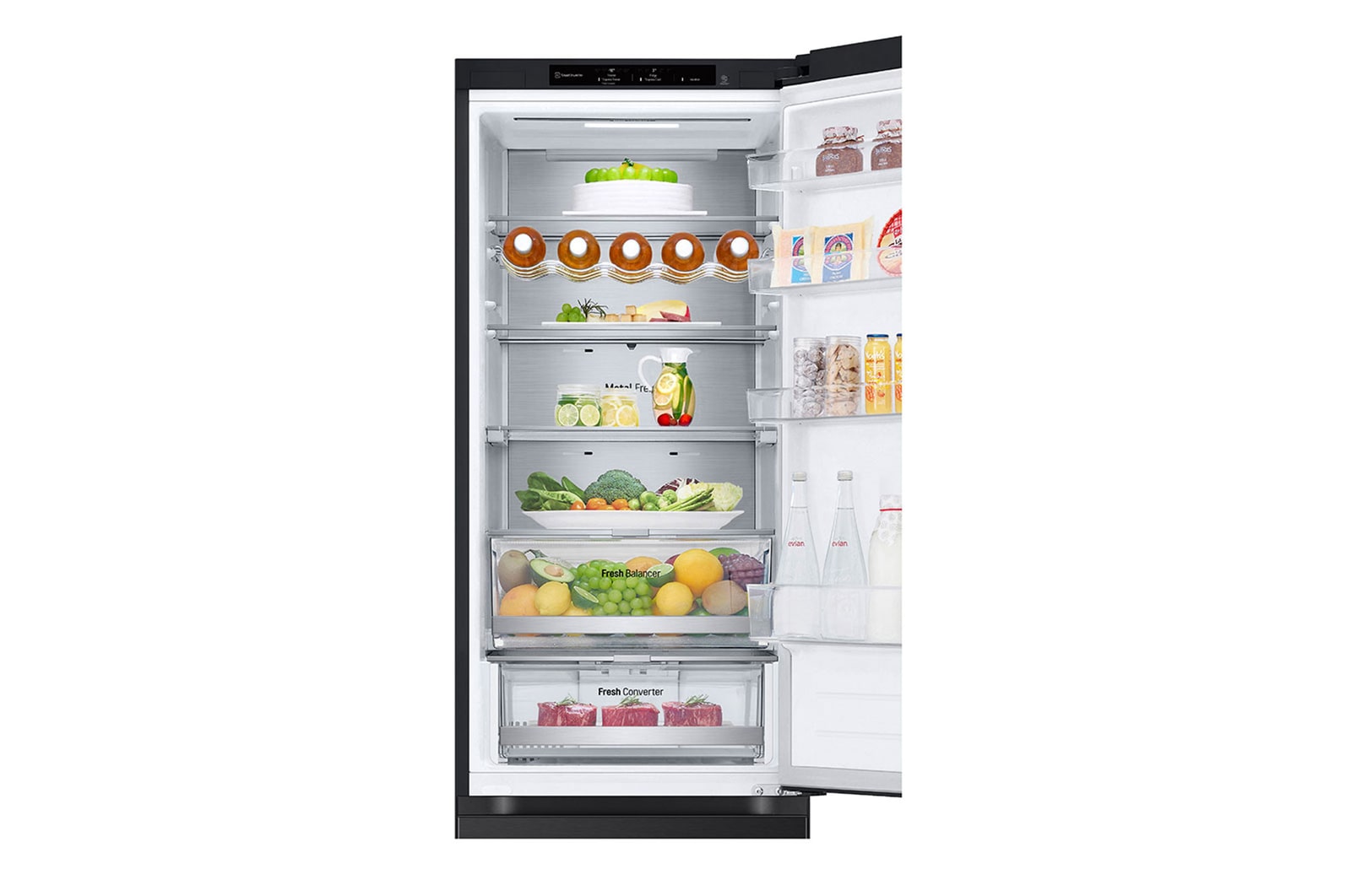 LG Kühl-Gefrierkombination, 387L, 203cm Hoch, Smart Inverter Kompressor, Energieeffizienz B